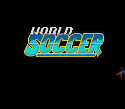 World Soccer (Japan) Title Screen